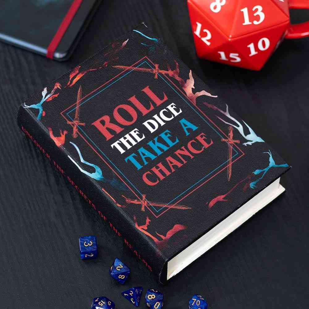 Something Different - Roll the Dice Take a Chance Book Shaped Dekorative Schachtel - Mehrfarben